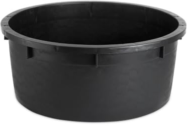 Regentonne Wassertank XXL Kunststoff (130 L, Schwarz) | Wasserbehälter aus robustem PP, abwaschbar und witterungsbeständig, ideal für Garten und Hof