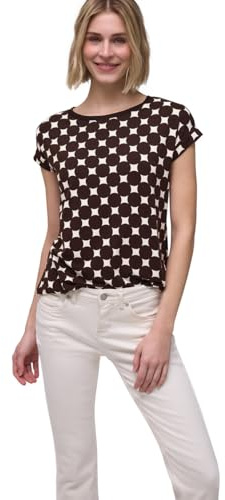 Damen Shirt mit U-Boot-Ausschnitt und Print