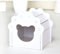 Hamster Hideout Hut, Safe Wood Cage DIY Colorful Hut Cute Wooden Bedding House for Mice Dwarf Hamster Small Animals (White)