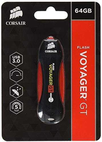 Corsair 64GB Voyager GT USB3.0 Flash Drive - Black, Red