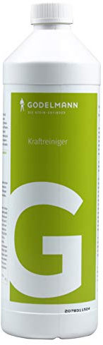 GODELMANN extrastarker Kraftreiniger intensiv | Steinreiniger außen ideal gegen Ausblühungen, Kalk, Rost und Mörtelreste | 1,0 l Konzentrat