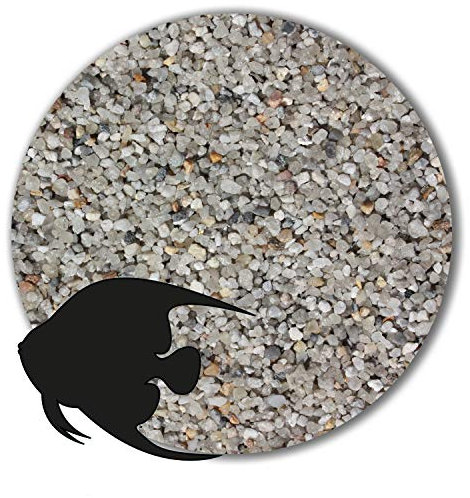 Anbobo Müller GmbH - Aquarium Sand/Aquarium Kies - 25 KG - 2,0-3,15mm - hellgrau