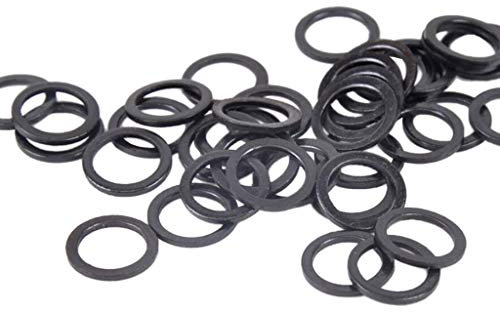 100pcs Skateboard Unterlegscheiben Speedringe aus Eisen, Schwarz