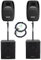 Pronomic 218S-212A Aktive PA-Anlage - aktives PA-Set mit 2X 18-Subwoofer und 2X 12-Satelliten - 900 Watt Gesamtleistung (RMS) - inklusive Distanzrohre und 2,5m-Kabeln