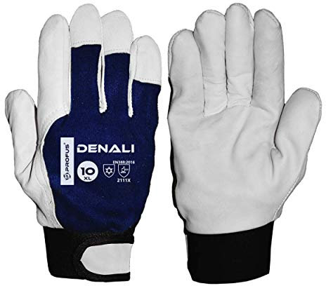 Profus Winter Arbeitshandschuhe Montagehandschuhe Machaniker Gefüttert Leder (DENALI-1) (10)