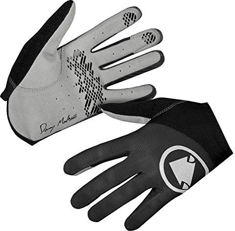 Endura Herren Hummvee Lite Icon Fahrradhandschuhe | Silikonstreifen Handschuhe, Schwarz, M