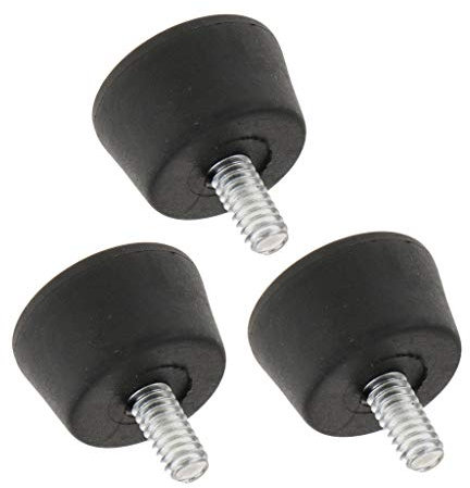 perfk 3X 1/4 Schraubgewinde Stativfüße Gummi Füße Einbeinstativ