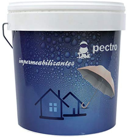 Peintura imperméabilisant terrasse 4L - Réparation e etanchéité des terrasses balcons sols Extérieurs - Anti humidité anti-Infiltrations anti-fissures et anti-fuites (Blanc, 4 L)