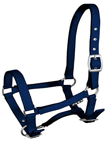 York Fohlenhalfter Mini Halfter Pferdehalfter Tobi versch. Farben (dunkelblau)