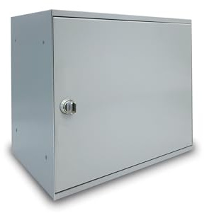 ALUBOX EASYBOX Paketbriefkasten 33x27x40 cm Paketbriefkasten aus Verzinktem Blech (ANTHRAZIT)
