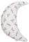 Stillmond & Schmusekissen HAPPY 120 cm | anschmiegsames Stillkissen & Bauchstützkissen | Kuschel- & Lesekissen | geräuscharme EPS-Microperlen Füllung | TÜV Zertifiziert (Ed & Edda Sterne grau)