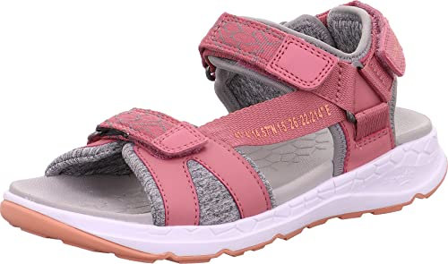 Superfit Mädchen Criss Cross Sandale, Pink Orange 5500, 34 EU