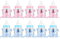 12 Stück Süßigkeiten Flaschen, Milchflasche Babyflaschen, Candy Flaschen, Taufe Babyshower Gastgeschenk, Geschenkbox Wiederverwendbar Dekoration für Babydusche Party Taufe - Blau/Rosa