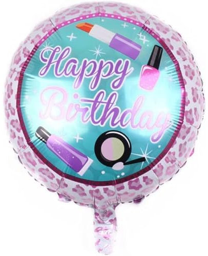 DIWULI Happy Birthday Ballon Lipgloss Pink - Geburtstagsdeko