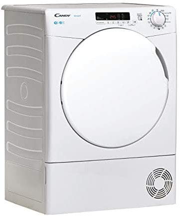 Candy CSEC9DF80 9Kg Freestanding Condenser Tumble Dryer, Sensor Dry, Smart enabled, 14 Progammes, White, 9 Kg
