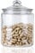 ORNAMI Biscuit Glass Storage Kitchen Jar with Airtight Lid (4.2L)