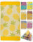 BEARFOOT XXL Strandtuch groß, Baumwolle Oeko-TEX®, 180x90cm, Handtuch Saunahandtuch Badetuch Hamamtuch, bunt, weich, leicht | Damen, Herren | Strand, Sauna (Pineapple-Yellow, 180x90cm)