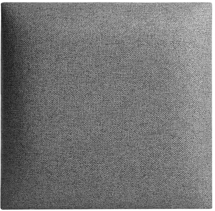 softwalls Wandpolster 30x30 Savona Webstoff Grau 20 I Extra dick 5cm I Wandkissen zum Kleben oder Bohren I Wandpaneele mit 8mm MDF-Platte I Polsterstoff Oeko-TEX I Handgefertigt EU