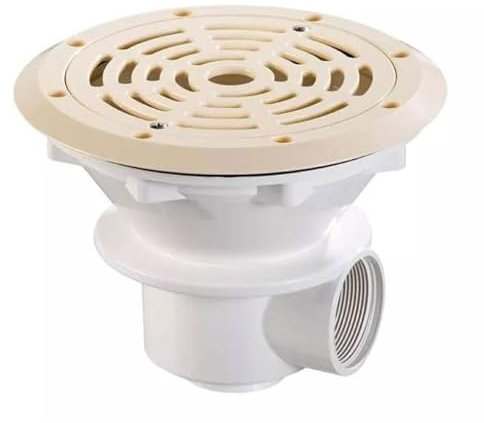 Astralpool Pièce à sceller Piscine - Bonde de Fond Liner/béton - modèle Easyline - Sable - Ø210 de