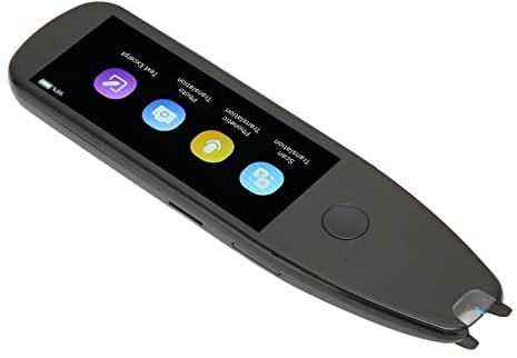 Smart Translator Pen, Taschen-Übersetzungsscanner, Hochpräziser Sprachübersetzer mit 3,5-Zoll-HD-Touchscreen, WLAN-Echtzeit-Übersetzergerät für Reisen/Geschäft/Lernen(Schwarz)