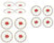 Harvey & Mason Christmas Holly Dinner Set 12pc Porcelain Bowls and Plate Set - Festive Xmas Dinner Setting Dining Plates, Side Plates and Bowls