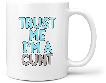 TeHeGifts Trust Me I'm A Cunt Profanity Swearing C Word Gifts 10oz Mug