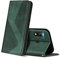 ZONNAVI Hülle für Huawei P Smart 2019, PU Leder Handyhülle mit Kartenfächer und Standfunktion, Lederhülle Flip Wallet Case Schutzhülle für Huawei P Smart 2019 (Grün)