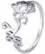 UNIFT Lotusblume Om Ring für Frauen Edelstahl zierliche Om Aum Ohm Symbol Ring Yoga Schmuck Inspirierendes Geschenk, 8, Edelstahl, Kein Edelstein