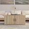 AUVYI Couchtisch Sonoma-Eiche 80x50x36 cm Holzwerkstoff Sidebord Center Table Beistelltisch Rechteckig Salontisch Kaffeetisch Möbel Holz Cautschtisch Wohnzimmermöbel Wohntisch
