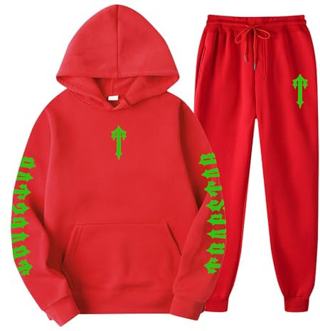 Generisch Trapstar Jogginganzug Herren Hose Mit Schrift Vorne Stüssy Hoodie Tshirt Herren Rosa Joggingsanzug Männer Nofs Stüssy Yk2 Jogging Anzug Palm Angles Hoodie(C013,3XL)