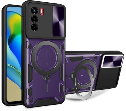 betterfon Handyhülle für ZTE Blade A71 | Stoßfest & Kratzfest | Mit Kameraschutz, Anti-Fingerabdruck & robustem Panzerschutz-Design | Lila