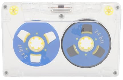 60-minütige Leere Hörbare Kassette, Transparentes Gehäuse, Kompaktes Design, für Musik, Sprachaufzeichnung