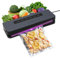 Vacuum Sealer Machine, 6- in- 1 Food Preservation System Dry& Moist Modes with 10 Vacuum Sealer Bags, Food Vacuum Sealer Machine for Keep Meat Vegetables Snacks Fruits Grains Fresh