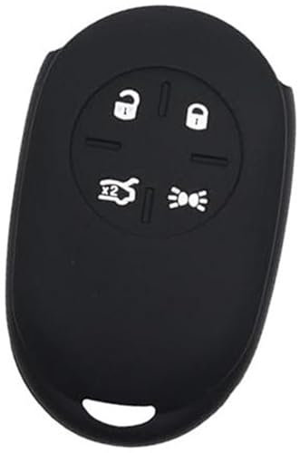 MUEOSI 4 Button Car Key Fob, for Fiat, 500 500e 2023 Car Remote, for Smart, Silicone Key Fob Keychain Cover Case Holder Protector Shell car key shell