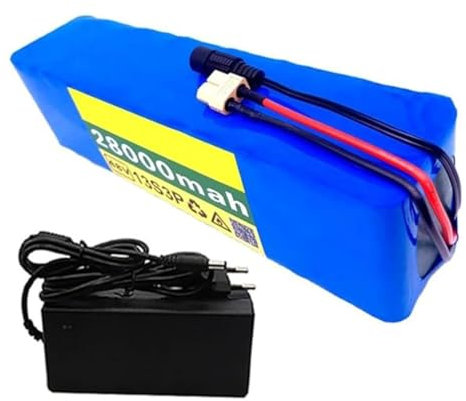 GNIUBBDB 48V 28Ah 13S3P E-Bike Lithium Ion Battery Pack with Charger Built-in BMS Protection Ideal for 200-1200W Electric Bicycle Motor XT60 Plug