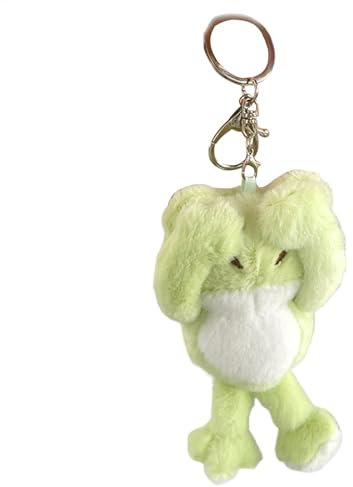 Generisch Plüsch-Schlüsselanhänger, ausgestopftes Froschpuppen-Plüschtier - Cartoon- -Bild-Taschenanhänger | Weicher Rucksack-Zubehör-Schlüsselanhänger für Geburtstag, Neujahr, Weihnachten, Ostern