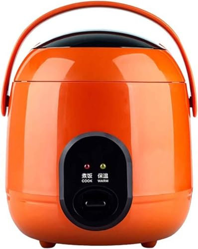 WCQSYY Mini Rice Cooker for 1 Personmini 1.2L Multicooker with Removable Non Stick Rice Pot 1-2 People Mini Household Rice Cooker,Orange