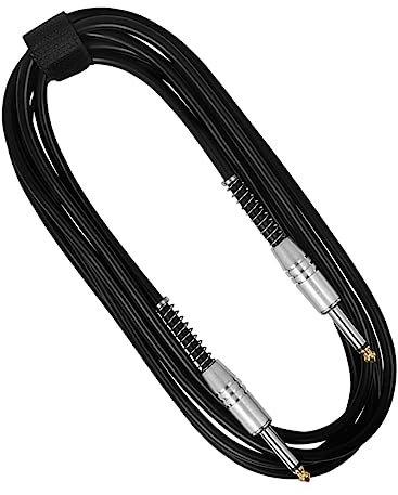 BIUDECO 3m Guitar Audio Patch Cable Adapter Effect Cord Spring-loaded Connector for Studio and Live Performance Flexible Insulated Design Reduces Noise