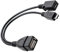 Lumivra 2-in-1 USB Adapter Power Cable Splitter, Supply Cable for Charging and Data Transfer Compatible with Fire Stick, Roku, and More