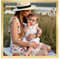 Ditwis Cadre Photo 30x30 cm Doré, Cadre Carré Moderne Adapté pour Photos, Images et Souvenirs, Affichage Horizontal ou Vertical sur le Mur ou la Table