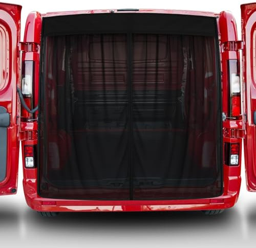 Roadtime Mosquitera magnética para Opel/Vauxhall Vivaro 19-25 portón trasero,Red de Protección contra Insectos de una sola capa,Protección Solar,Ventilación,Red de Sombra para Camping(H 160*190cm W)