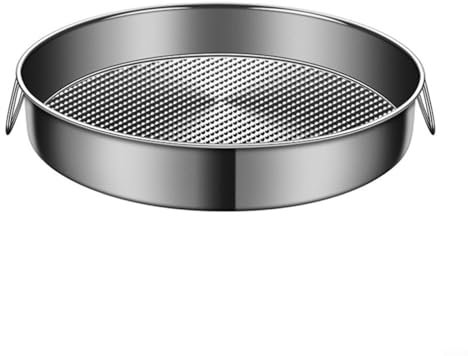 Puupaa Runde Backform aus Edelstahl, 24–32 cm, antihaftbeschichtet, vielseitiges Dampfblech für Käsekuchen, Quiches, tiefe Pizzas, Ofen und Gefrierschrank (30 cm)