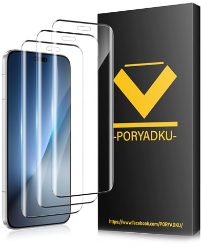 V-PORYADKU Protection D'écran pour Honor Magic 8 Pro 5G 6,71 Pouces, Verre Trempé 3 Pièces, 9H Dureté, Anti-empreintes digitales, Sans Bulle
