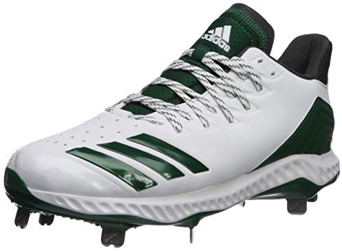 adidas Herren Icon Bounce Baseball Cleats, Weiá (Weiß/Dunkelgrün/Carbon), 46.5 EU