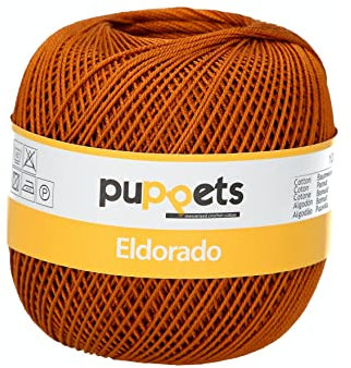 Puppets 4574006-00309 Häkelgarne, 100% Baumwolle, 309, Stärke 6, 100g, 52 Gramm