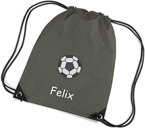 SL-Store GbR * Turnbeutel Olive Sportbeutel Schuhbeutel Schwimmbeutel * Bestickt mit Namen und Motiv * 45x33 cm * viele Motive zur Auswahl