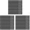 deleyCON 30x Klett Kabelbinder 15cm Klettband 12mm Breit Kabelmanagement Kabelorganizer Klettkabelbinder Klettverschluss Schwarz
