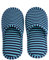 Alomejor Pantofole per hotel Pantofole pieghevoli portatili Pantofole monouso con custodia per uso domestico in viaggio(Man-Strisce verdi) Ricambio