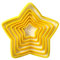 AMOYER 6pcs Stern-Dekoration Cutters Cookie-Keks Fünf-spitzer 3D Weihnachtsbaum Backen-Kuchen-Form für Geschenk Weihnachten Ausstechformen