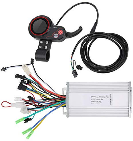 Alomejor 48V Elektroroller Controller mit LCD-Daumenschieber 2-in-1 Elektro-Mountainbike Controller Kit für (500W)